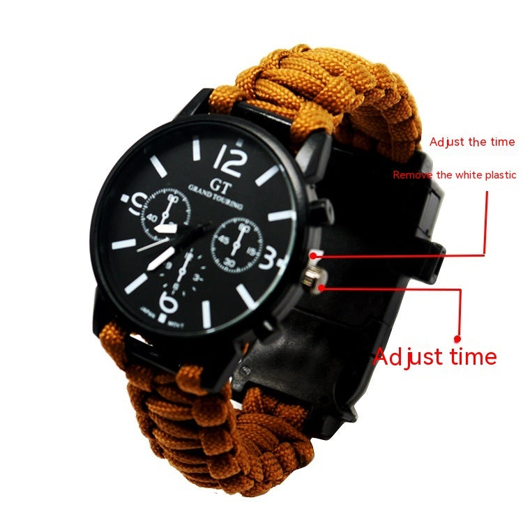 Camping First Aid Parachute Cord Climbing Watch