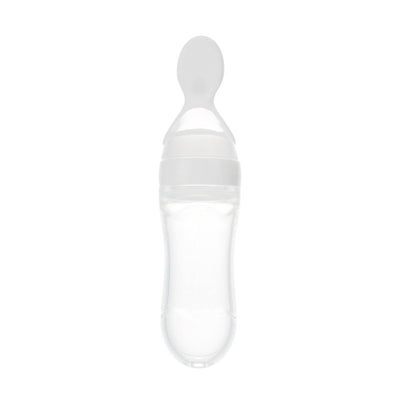 Safe Newborn Baby Feeding Bottle Toddler Silicone Squeeze Feeding Spoon Milk Bottle Baby Training Feeder Food Supplement