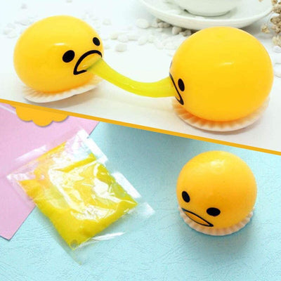 Puking Ball Brother Egg Yolk Pinch Vomit Spoof And Play Tricky Toys