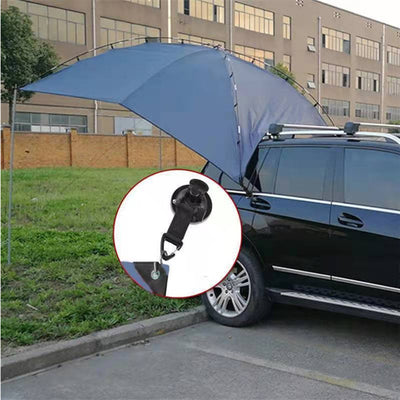 Camping Tarp As Car Side Awning