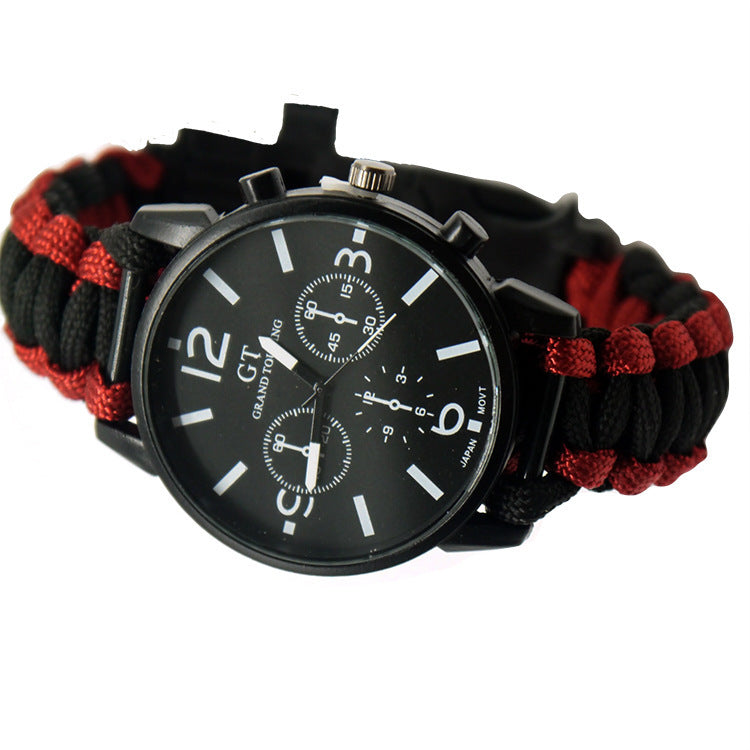 Camping First Aid Parachute Cord Climbing Watch