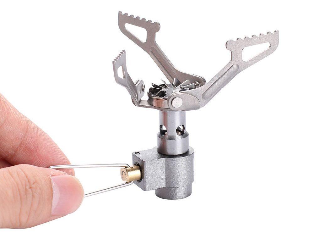 Portable Mini Camping Titanium Stove Outdoor Gas