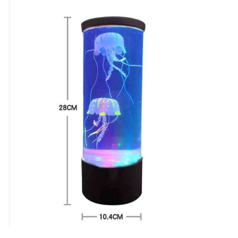 LED Jellyfish Aquarium Lamp Night Light USB Powered