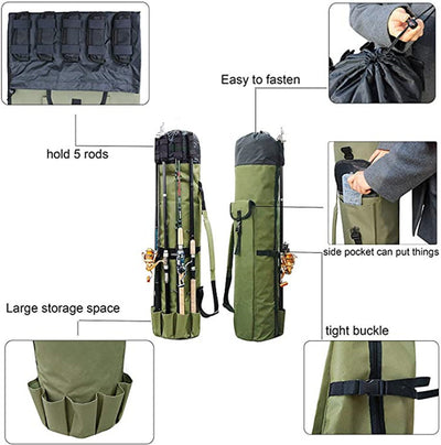 Cylinder Multifunctional Fishing Rod Bag