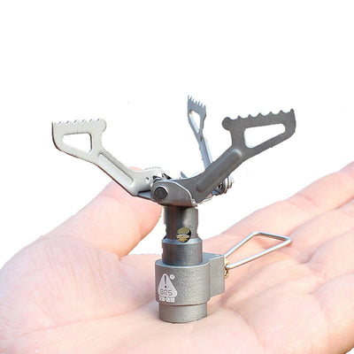 Portable Mini Camping Titanium Stove Outdoor Gas